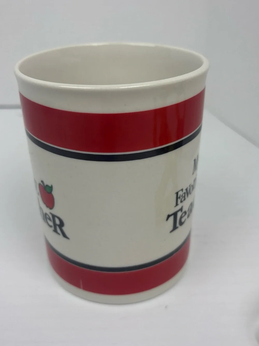 My Favorite Teacher Coffee Cup Mug Apple Large 24 oz Brother Sister Studio 2007